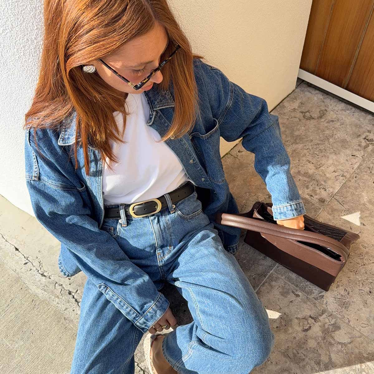 Final Loop Belt - Black Nappa/Gold: The Ultimate Statement Piece