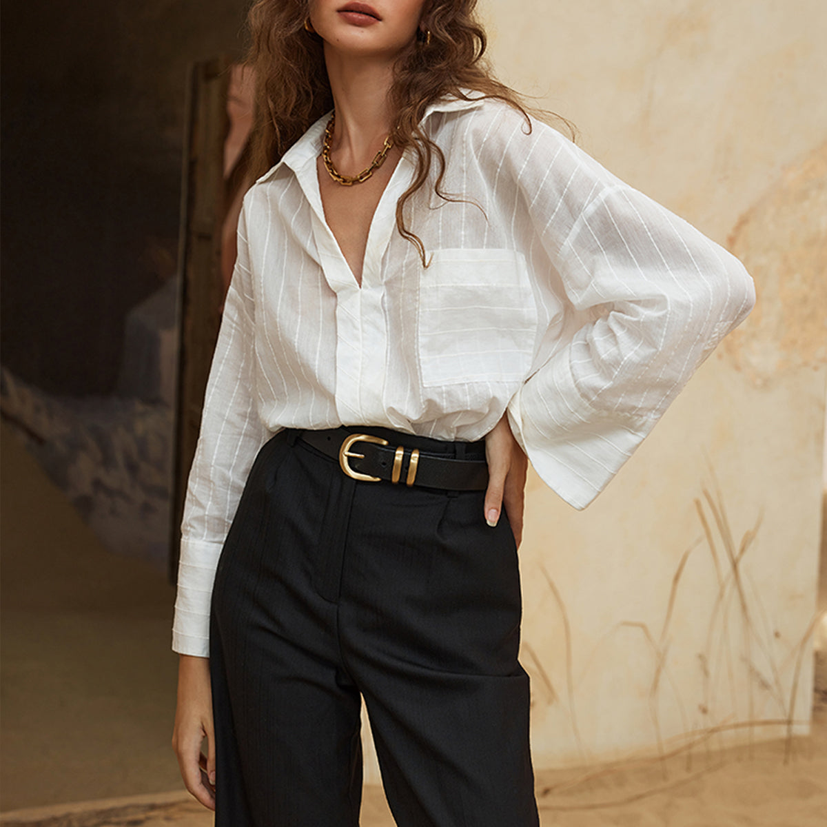 Let It Be Belt - Black/Gold: The Ultimate Statement Piece