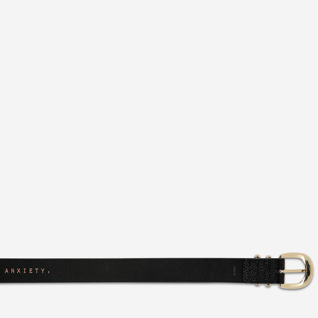 Let It Be Belt - Black/Gold: The Ultimate Statement Piece