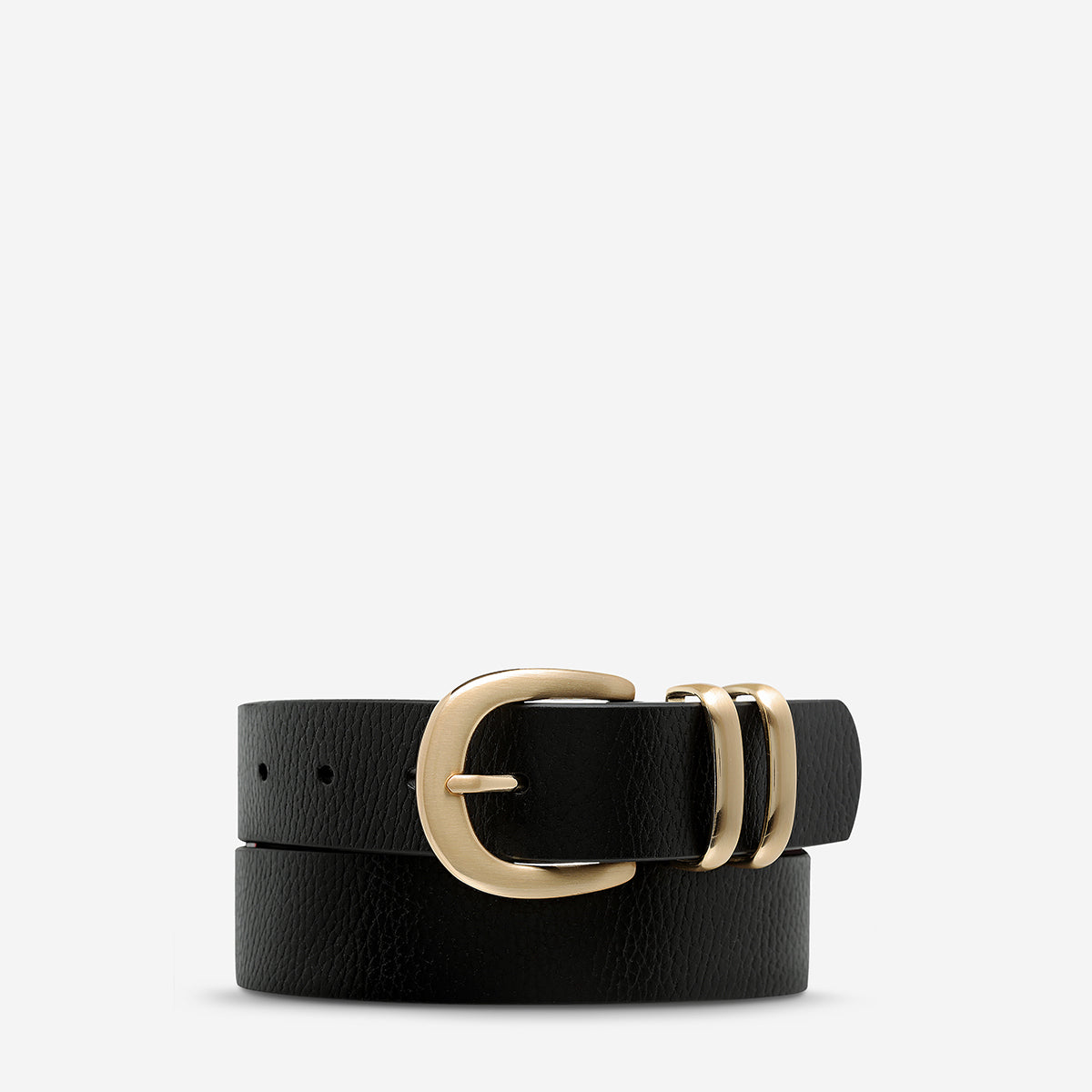 Let It Be Belt - Black/Gold: The Ultimate Statement Piece