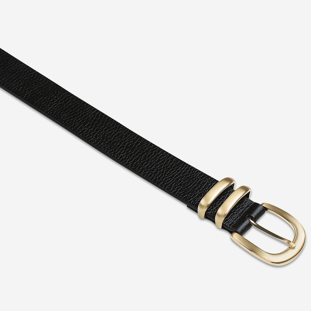 Let It Be Belt - Black/Gold: The Ultimate Statement Piece