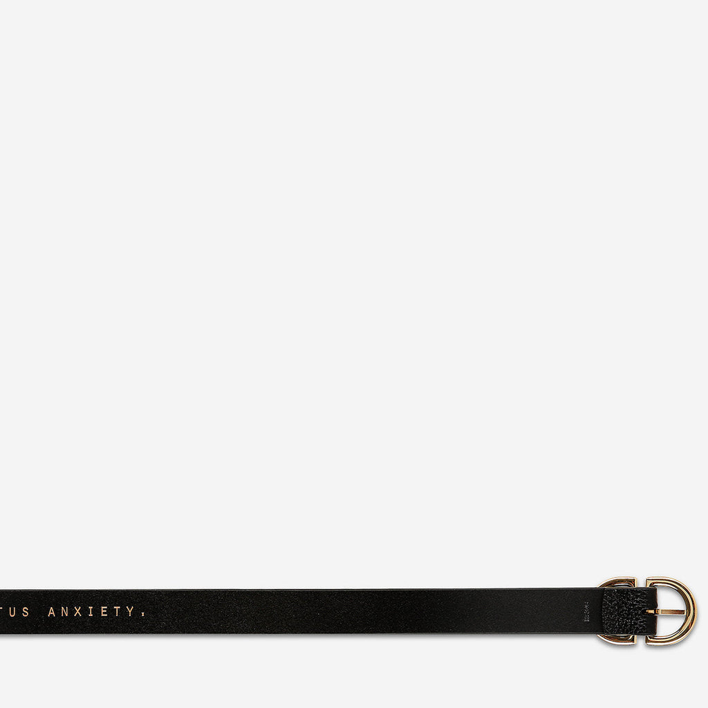 The "In Reverse" Belt: Black/Gold Edition - A Masterpiece of Asymmetrical Elegance